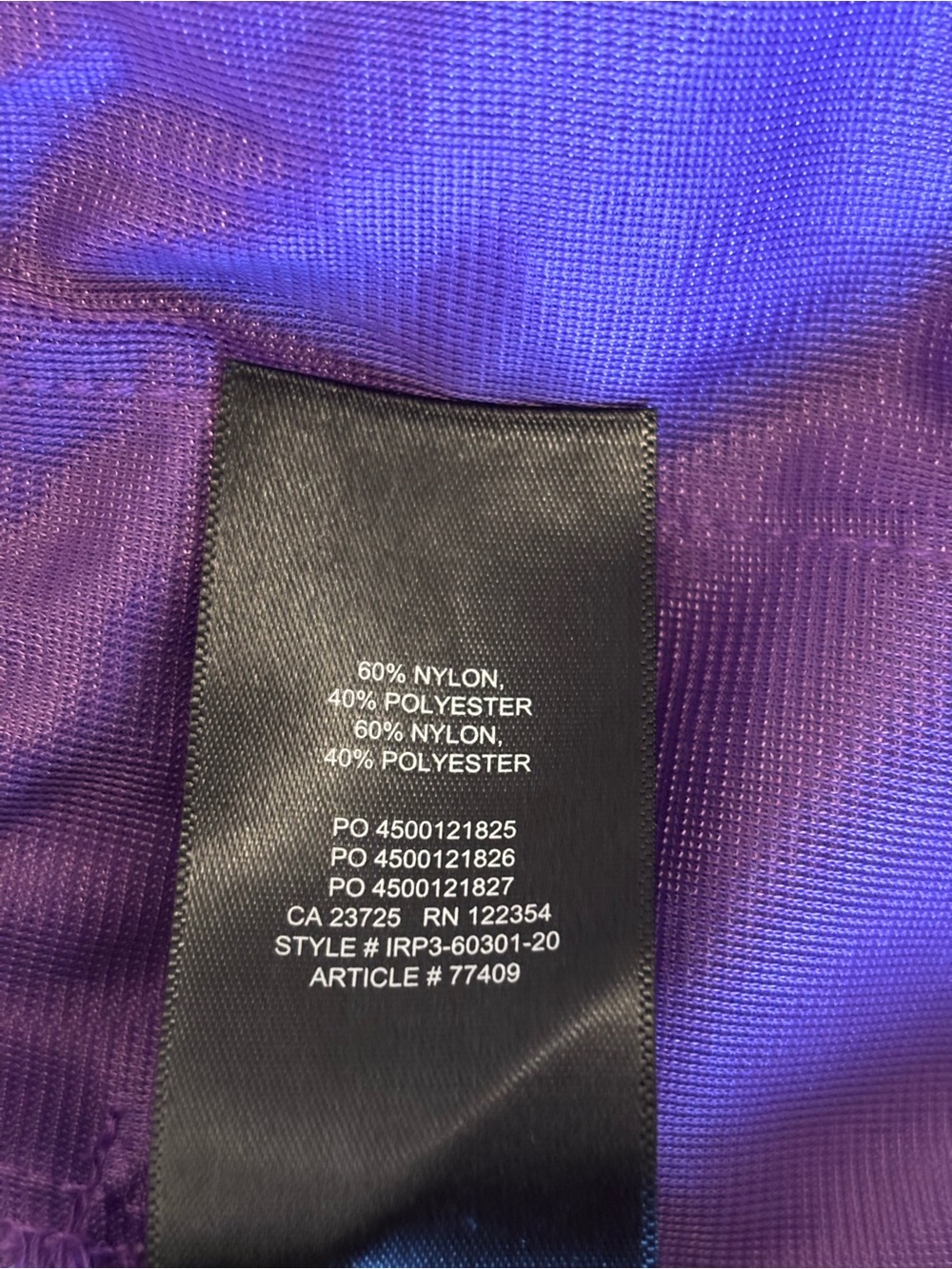 TNA Iridescent Purple Shorts, Sz M - Picture 5 of 11